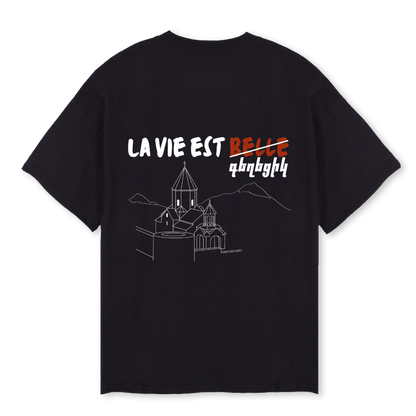 T-shirt Oversize " La vie est Gexeciq "