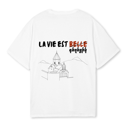 T-shirt Oversize " La vie est Gexeciq "